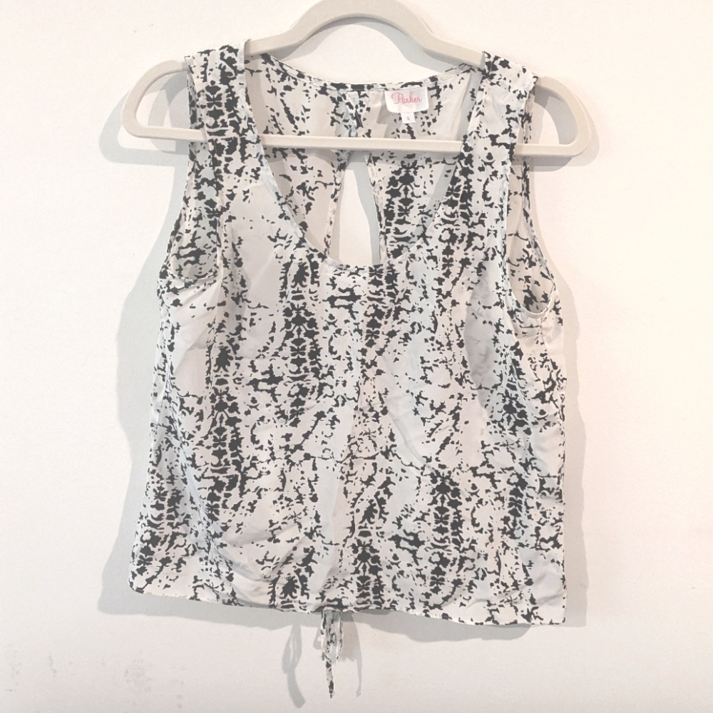 Parker 100% silk top